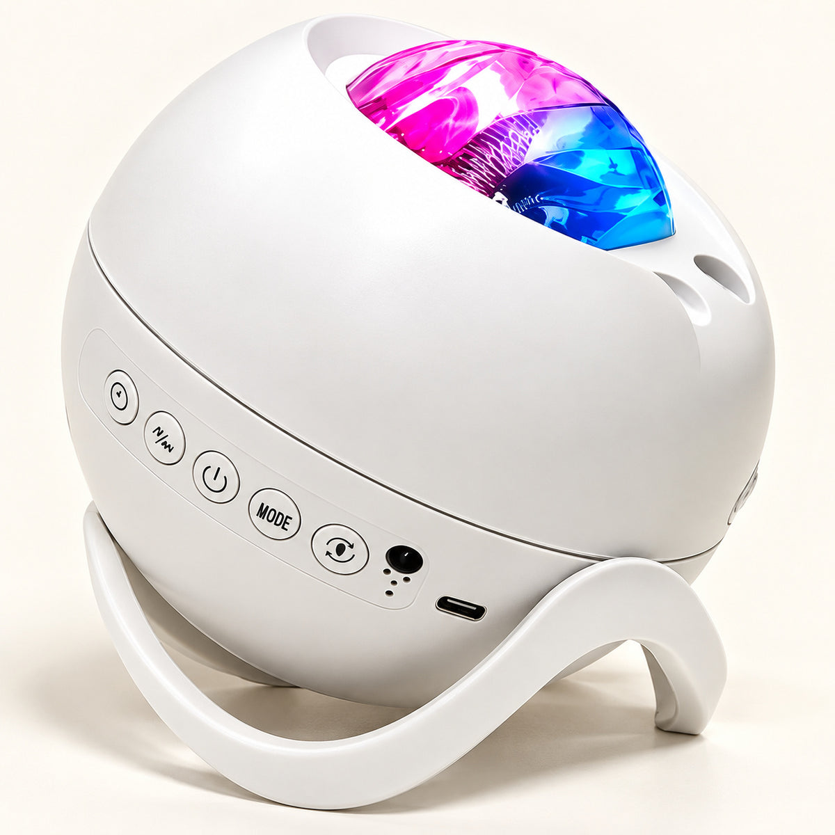 White Spherical Aurora Galaxy Projector