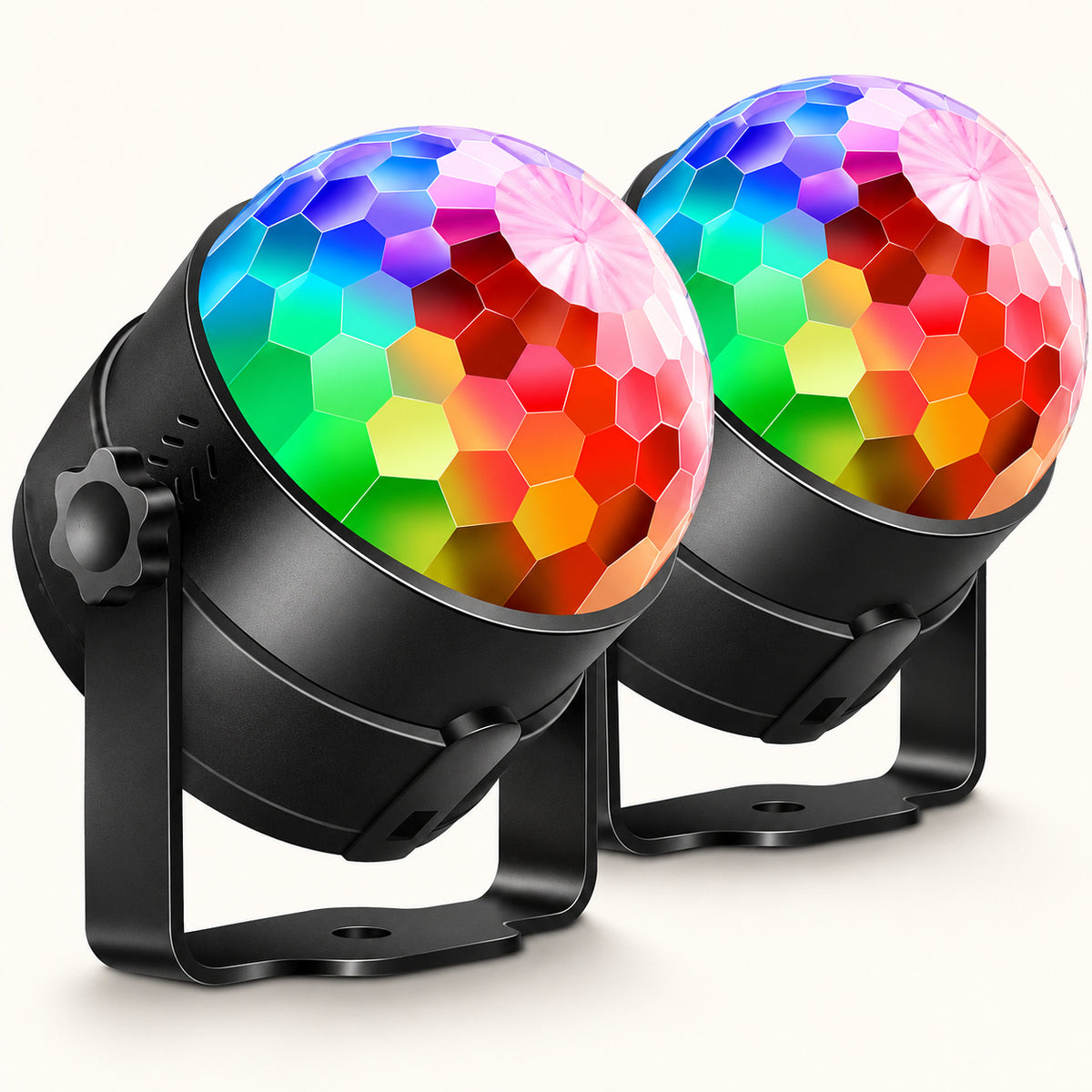 Sound Activated Disco Party Lights Two Pack