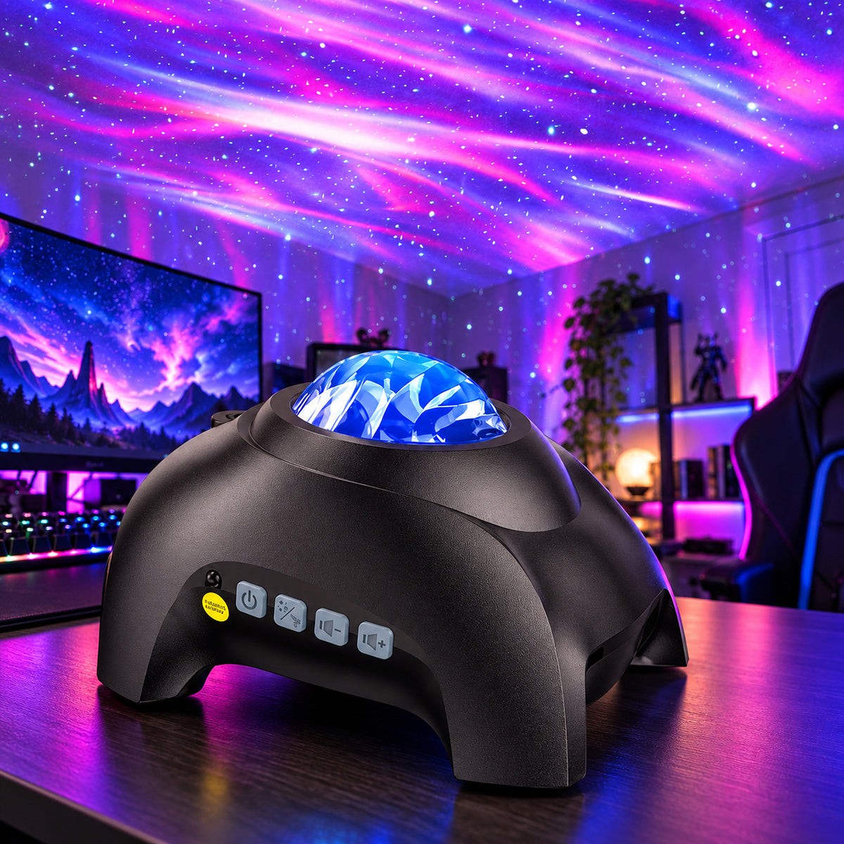 Northern Galaxy Black Aurora Projector