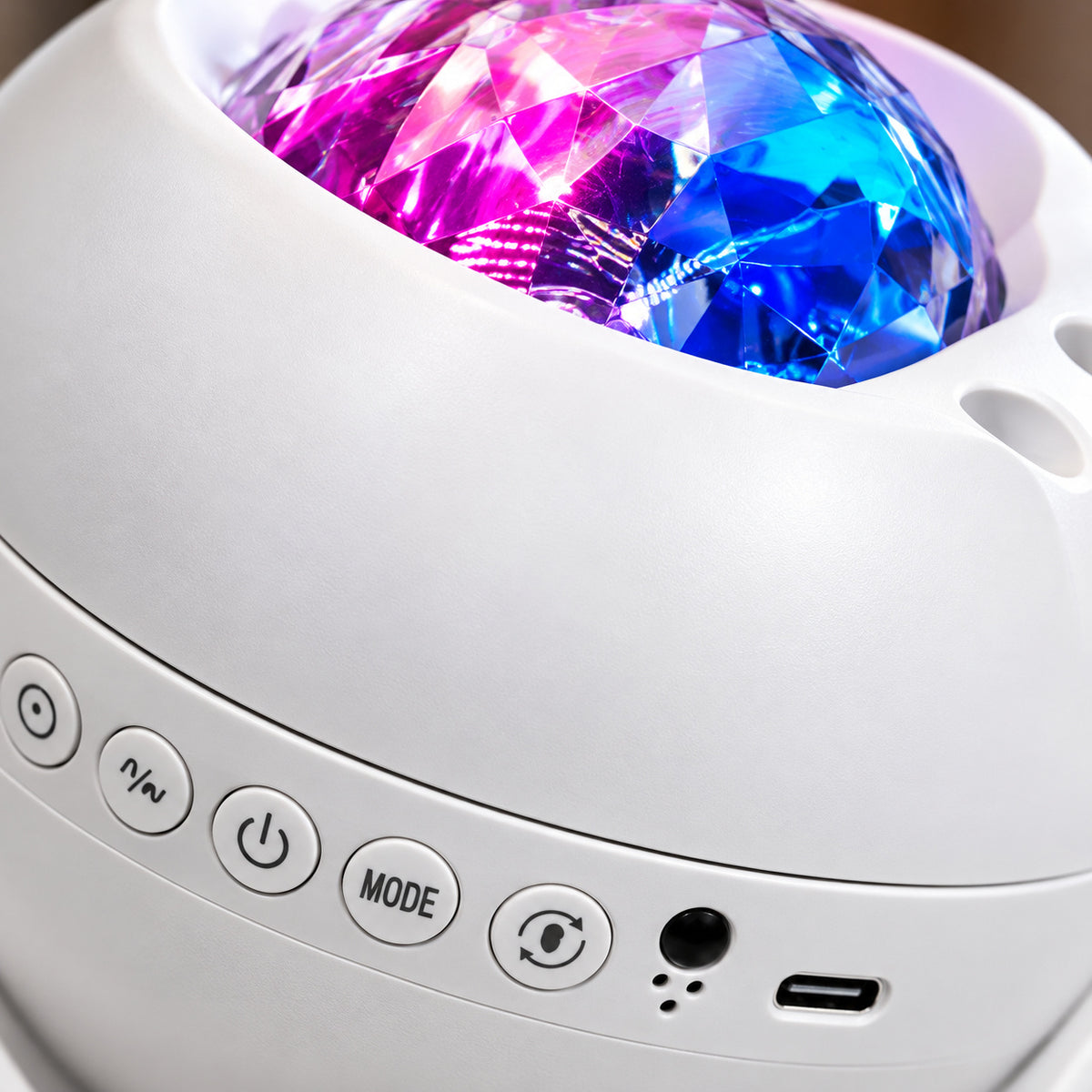 White Spherical Aurora Galaxy Projector